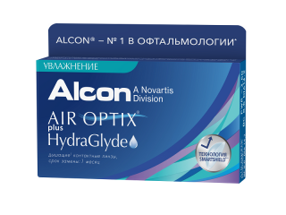 AIR OPTIX  plus HydraGlyde (3 линзы) 